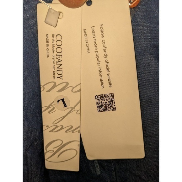 COOFANDY Men's Casual Dress Shirt Button Down Shirts Long-Sleeve Denim Work Shir - Picture 4 of 5